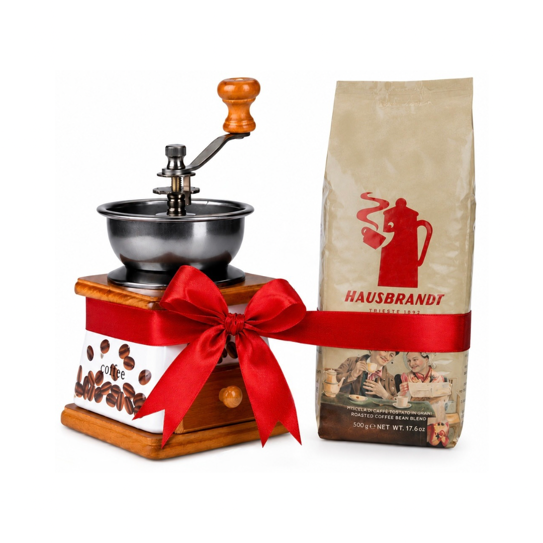 bund Manual Grinder + Hausbrandt Whole Beans - 500g - الصورة 1