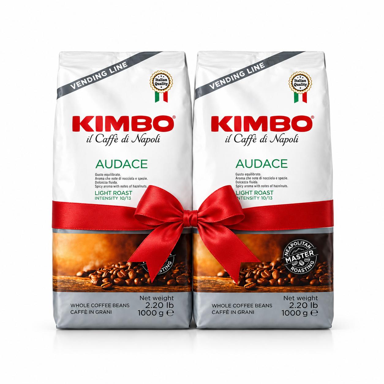 Kimbo bund 2KG KIMBO Audace Whole Beans 2x1000g - Image 1