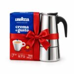 Lavazza Crema E Gusto Classico, Ground Coffee 250g + Moka Pot 2 Cup